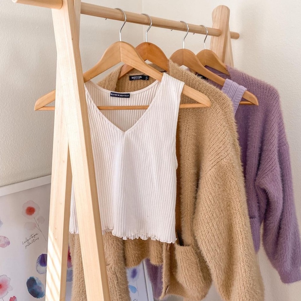 Brandy knit cropped tank top
